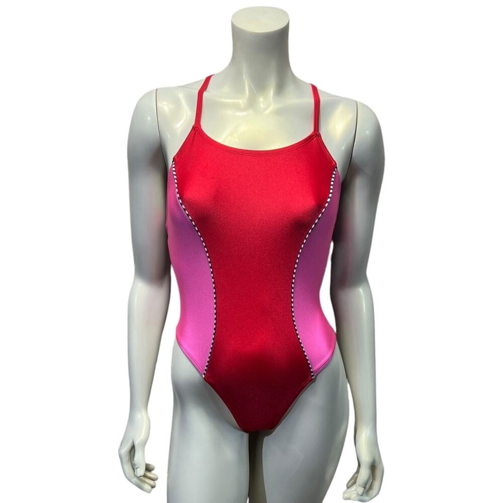 Dolfin Uglies Revibe High-Shine Color Block Diamondback in Racing Red/Fuschia